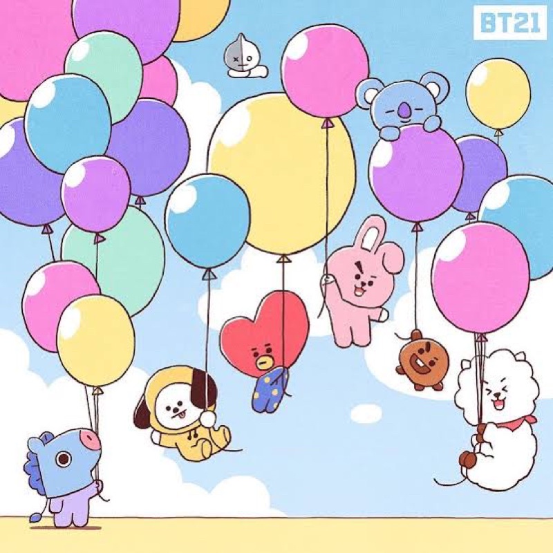 PROMO BTS FANS CLUB TALI GANTUNGAN HP PANJANG BT21 ORIGINAL BAHAN TERBAIK COLOURFULL YOUR DAY