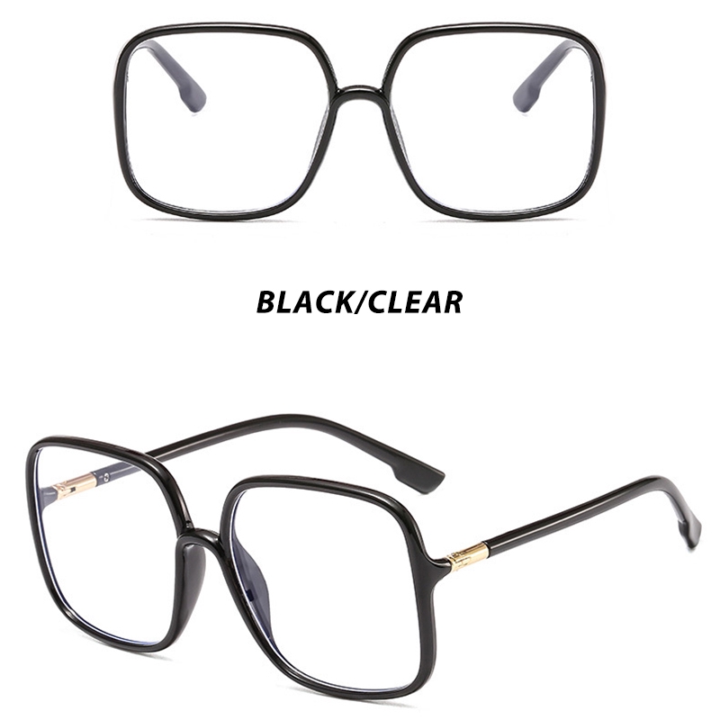 （YUZHU）COD Bayar di Tempat Miopia Kacamataminus 0°~-400 Korean Style Square Frame Kacamata Anti Biru Eyeglasses