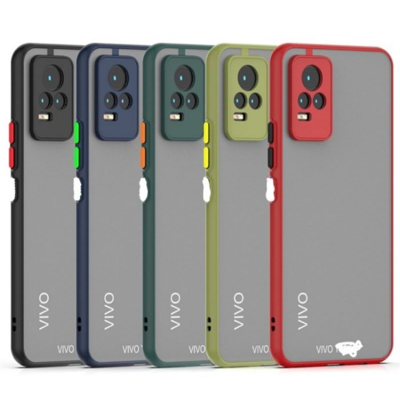 Vivo Y21 Y21S Y21T Y33S case fuze dove doff matte colour warna