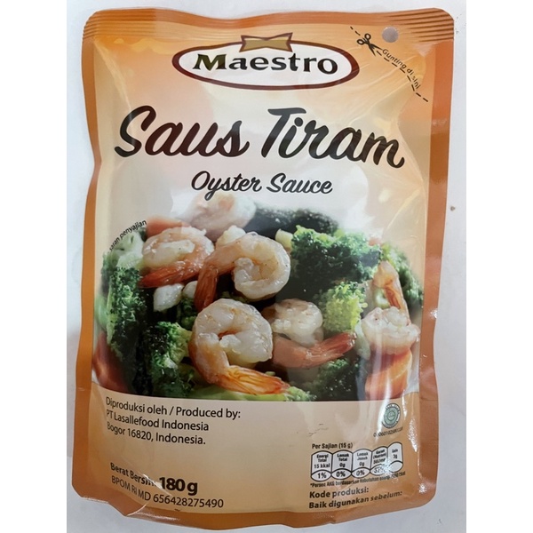 

Maestro Saus Tiram Oyster sauce 180gr pouch