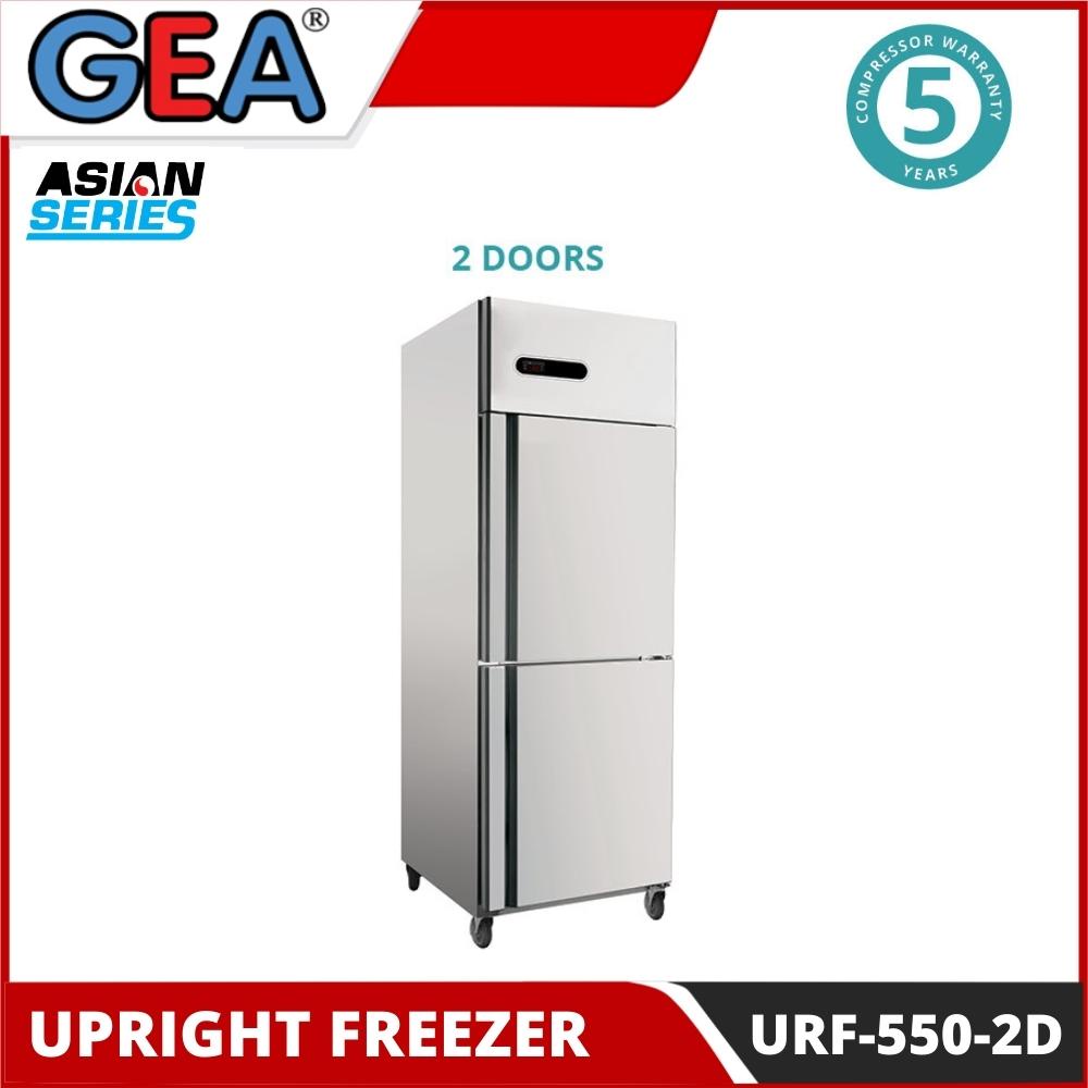 UPRIGHT FREEZER GEA URF-550-2DX KULKAS STAINLESS DAPUR RESTORAN MALL URF 550 2DX ORIGINAL
