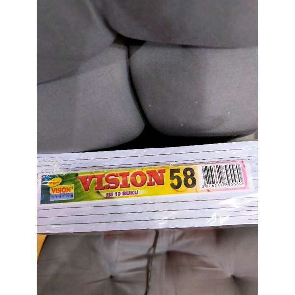 vision buku tulis 58 lembar 1 pak isi 10 buku