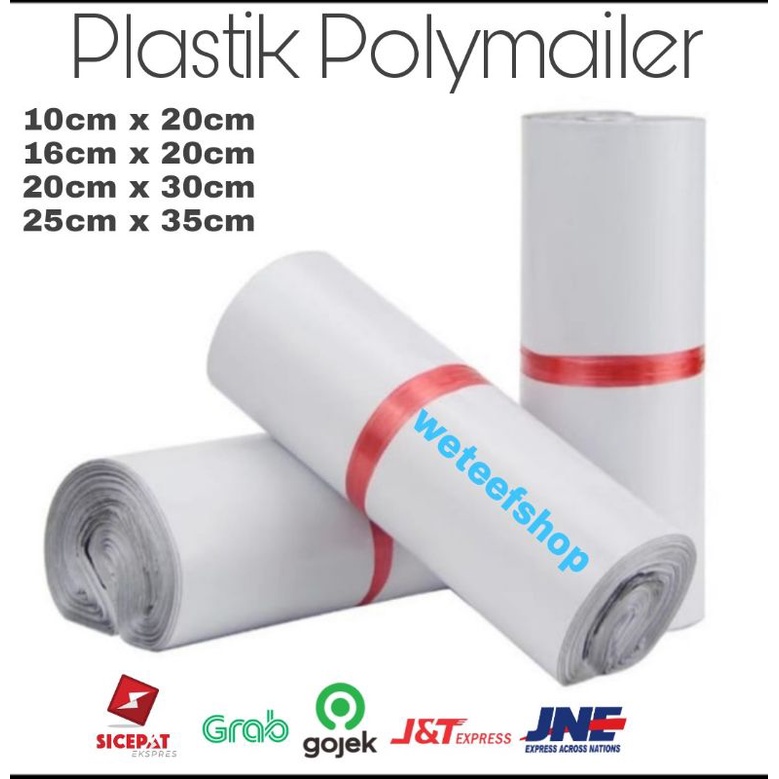 

Plastik Polymailer Plastik Packing Warna Putih isi 100 lembar
