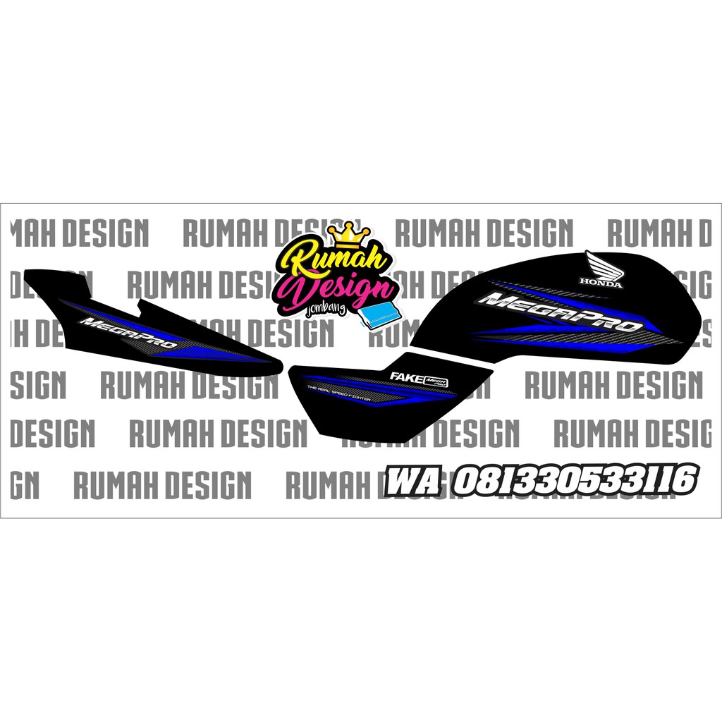 DECAL STICKER STRIPING MEGAPRO HIU 001 Shopee Indonesia