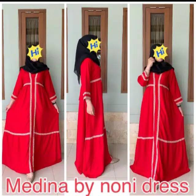 Daster arab NONI MEDINA Dress Rayon Super Busui Original