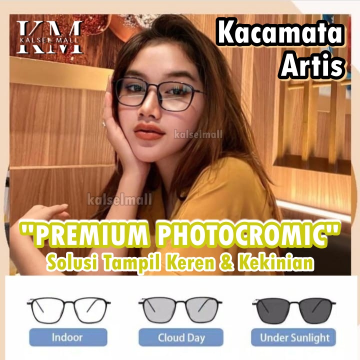 Kacamata Anti Bluelight Dan Photocromic Lensa Berubah Warna Hitam Kotak Antiradiasi Pria Wanita Korea Antiradiasi Korea 2 In 1 Potokromik Photochromic Fotocromic Potocromic Kcamata Photo Foto Cromic Fotokromik FTK1