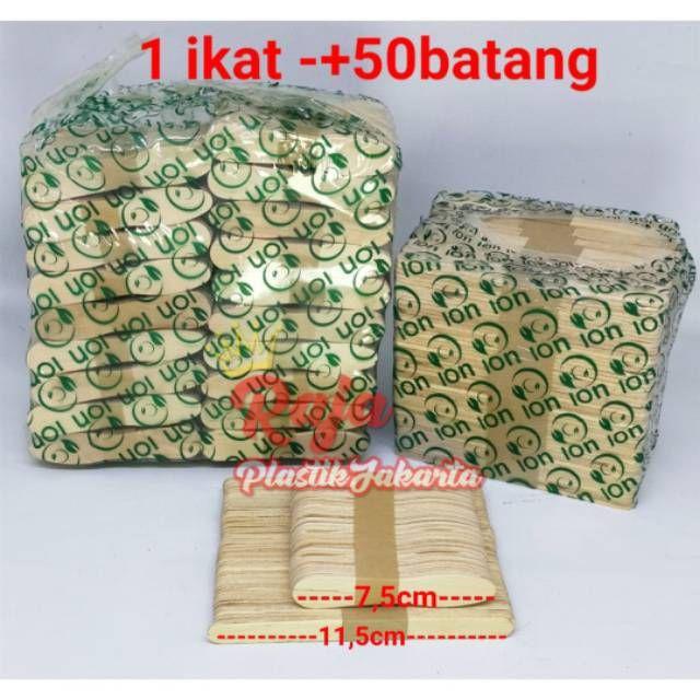 Sendok Stik Kayu Stick Es Cream Stik Gagang Kayu