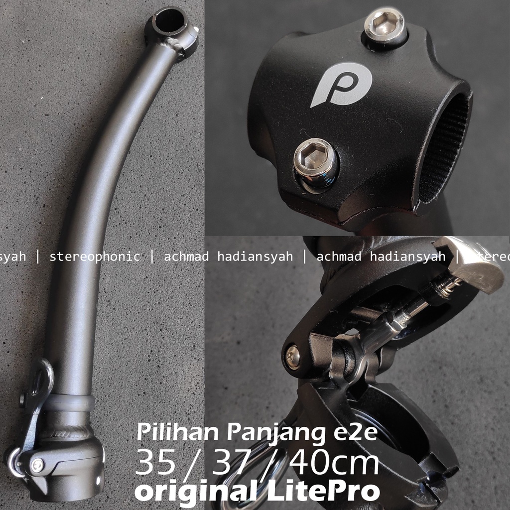 NEW.. Handlepost LITEPRO Curve Bengkok 31.5cm 35cm 37cm 40cm HandlePost LITEPRO Bengkok 37cm Handle 