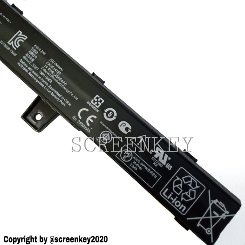 Baterai Batre Original Laptop Asus X451C X451CA X451M X451MA X551MA X551CA D550MA A41N1308 A31N1319