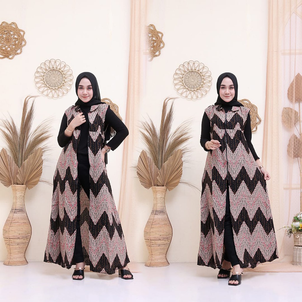 long cardy/ cardigan/ outerwear/ batik katun premium motif parang lawasan ukuran M - XXXL