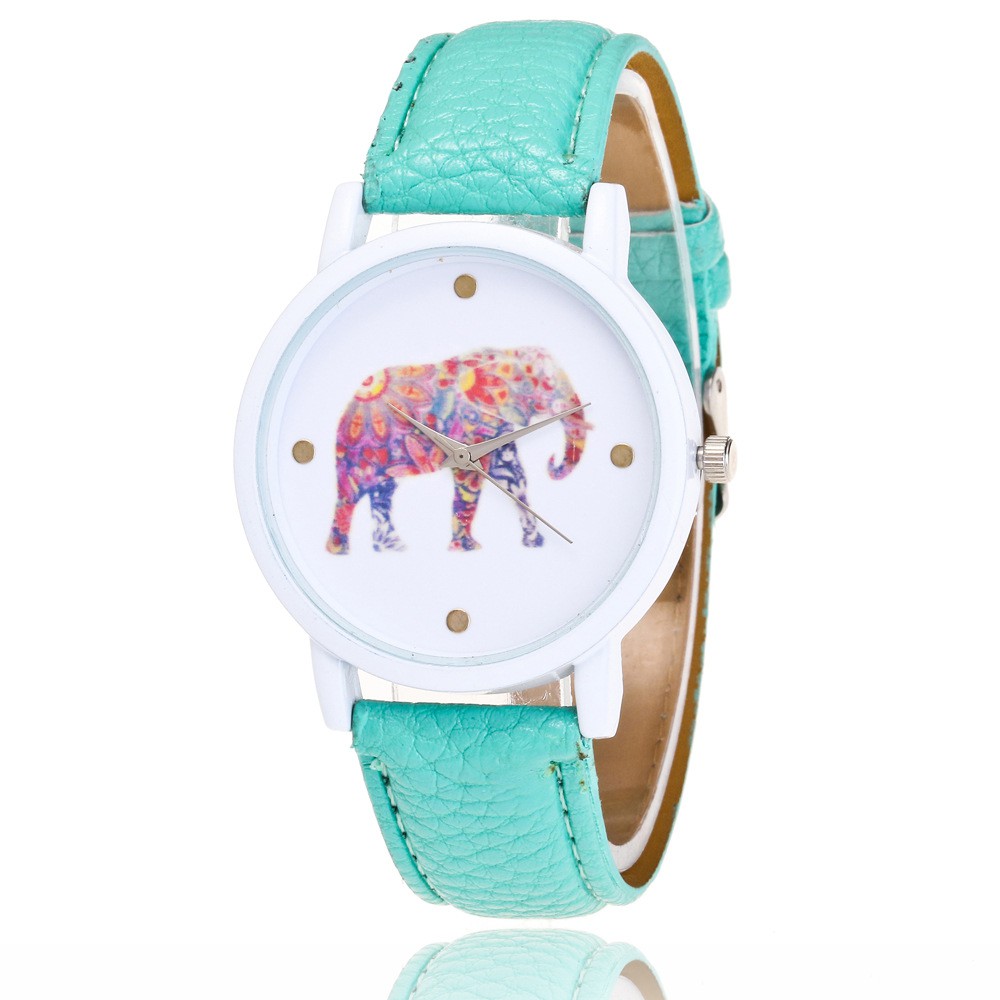 jam tangan gajah Geneva casual elephant watch (1J2) JWA021