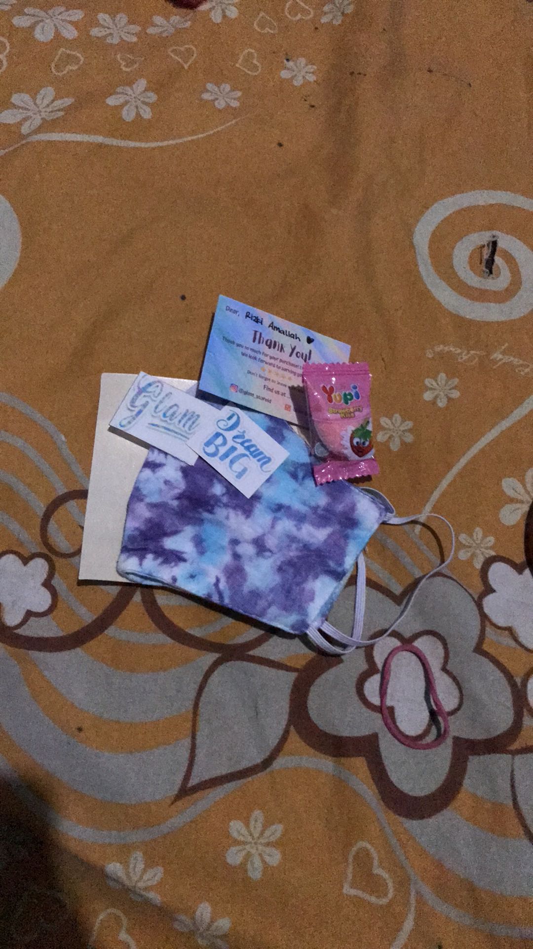 [buy 1 Get 1] Masker Tie Dye Hijab / Non Hijab 2ply Masker Earloop (bisa Pilih Warna)