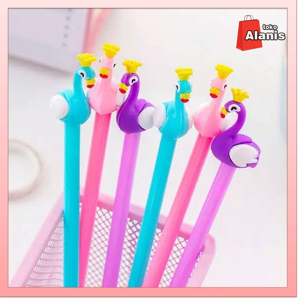 

Pulpen Pena Gel Bolpen Karakter Swan Mahkota cantik unik untuk Kado Souvenir