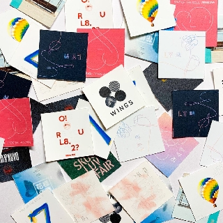 ALBUM COVER STIKER  isi 18 BTS  EXO NCT BLACKPINK IKON GOT7 