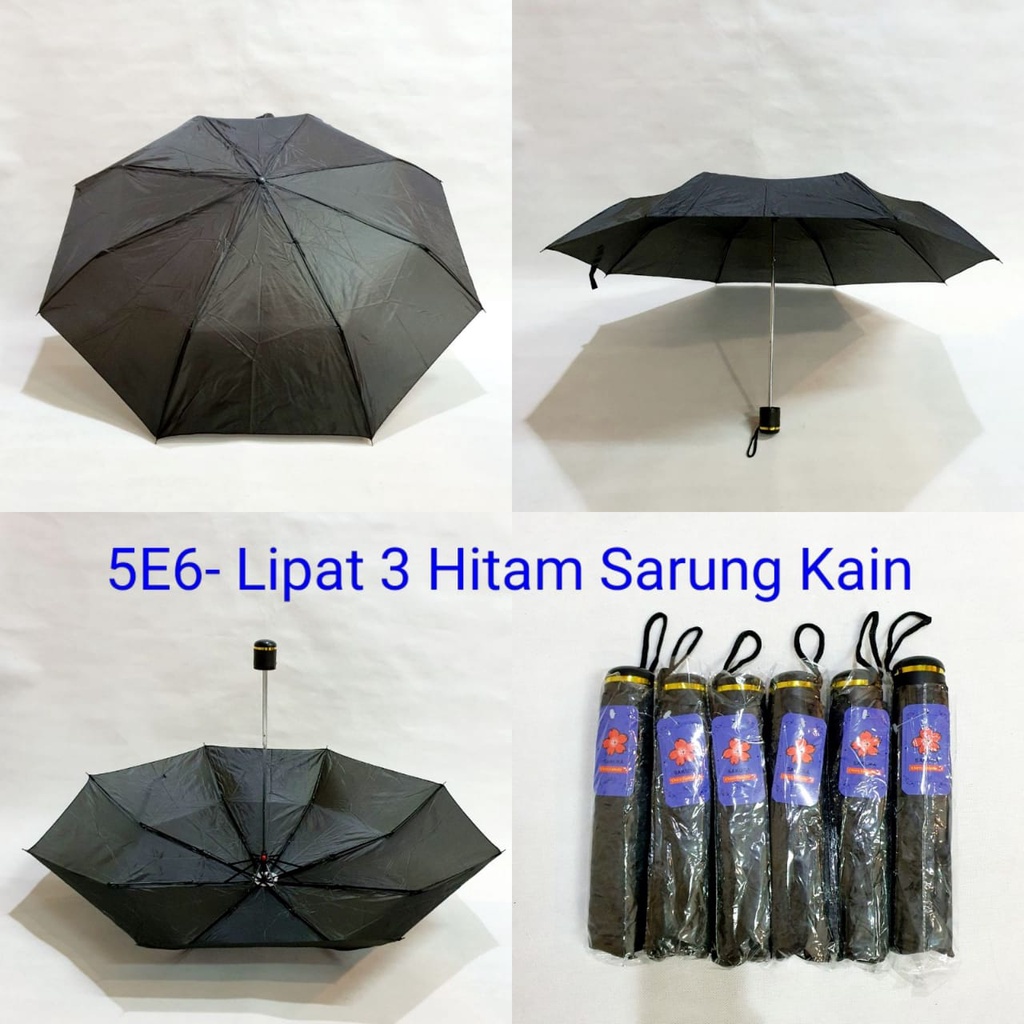 PAYUNG LIPAT PROMOSI POLOS HANDLE LIST SAKURA 5E1-5E9