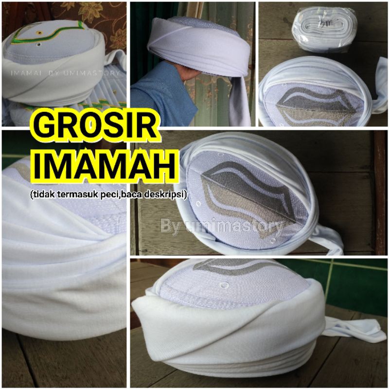 Grosir Imamah Putih 3 meter grosir - ala Habaib