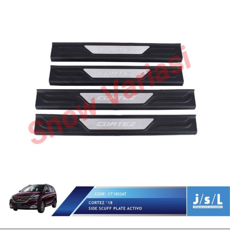 JSL Sillplate Samping Wuling Cortez Side Scuff Plate Model Activo