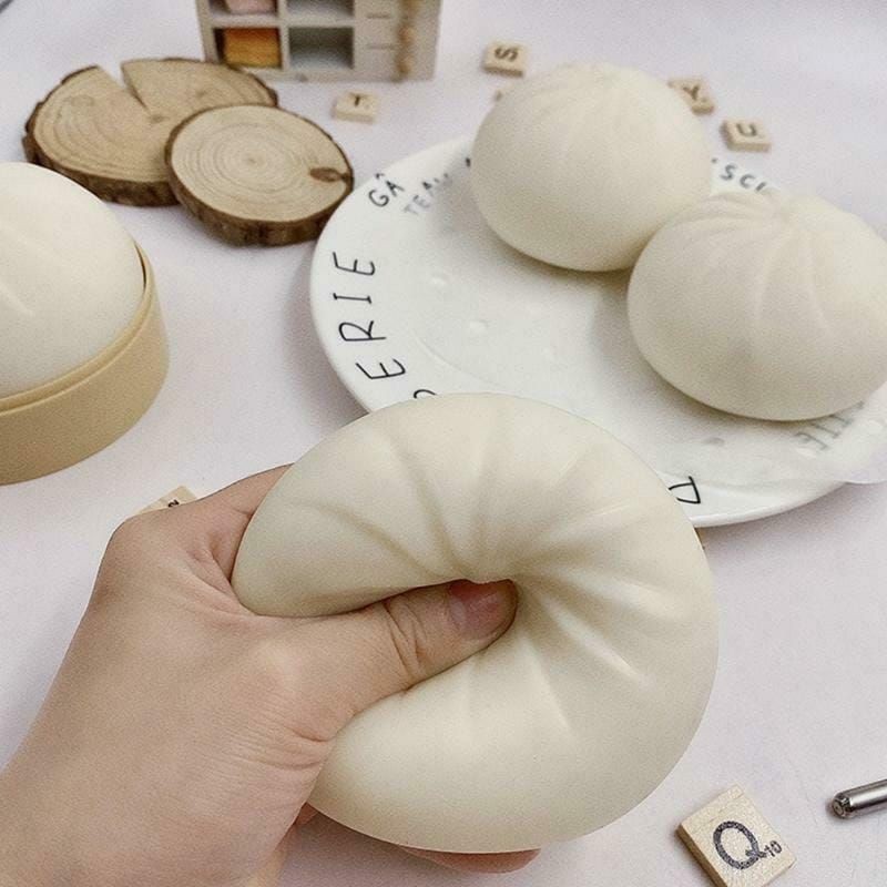 Mainan steamer BAKPAO DIMSUM SQUISHY simulasi fake prank slow rebound masakan anak pajangan unik