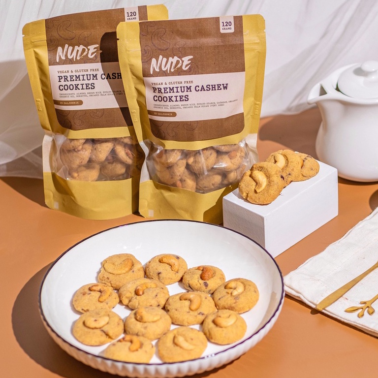 

NUDE Premium Cashew Cookies Gluten Free & Vegan | Egg Free, Butter Free, Dairy Free