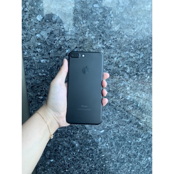 iphone 7 plus 256gb mulus second black matte