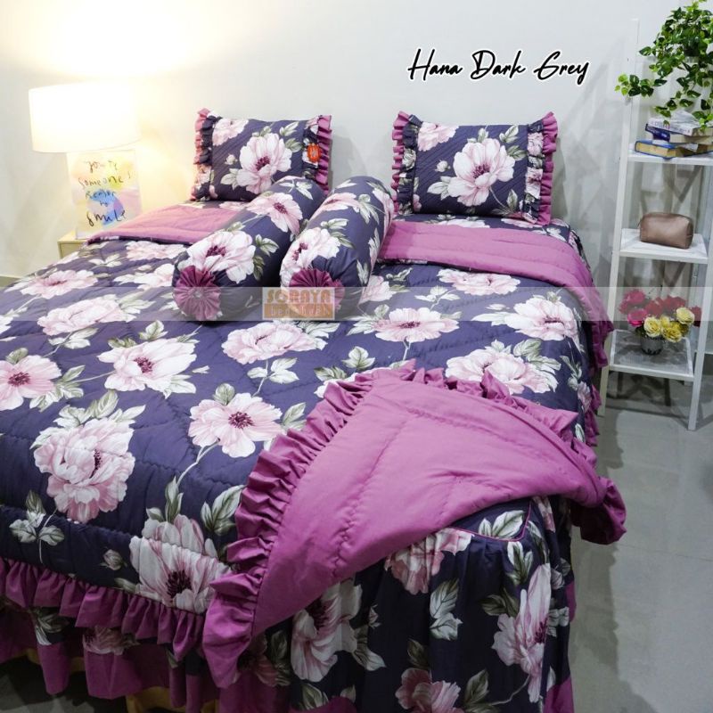 soraya bedsheet set bedcover sprei rimpel 180*200*25