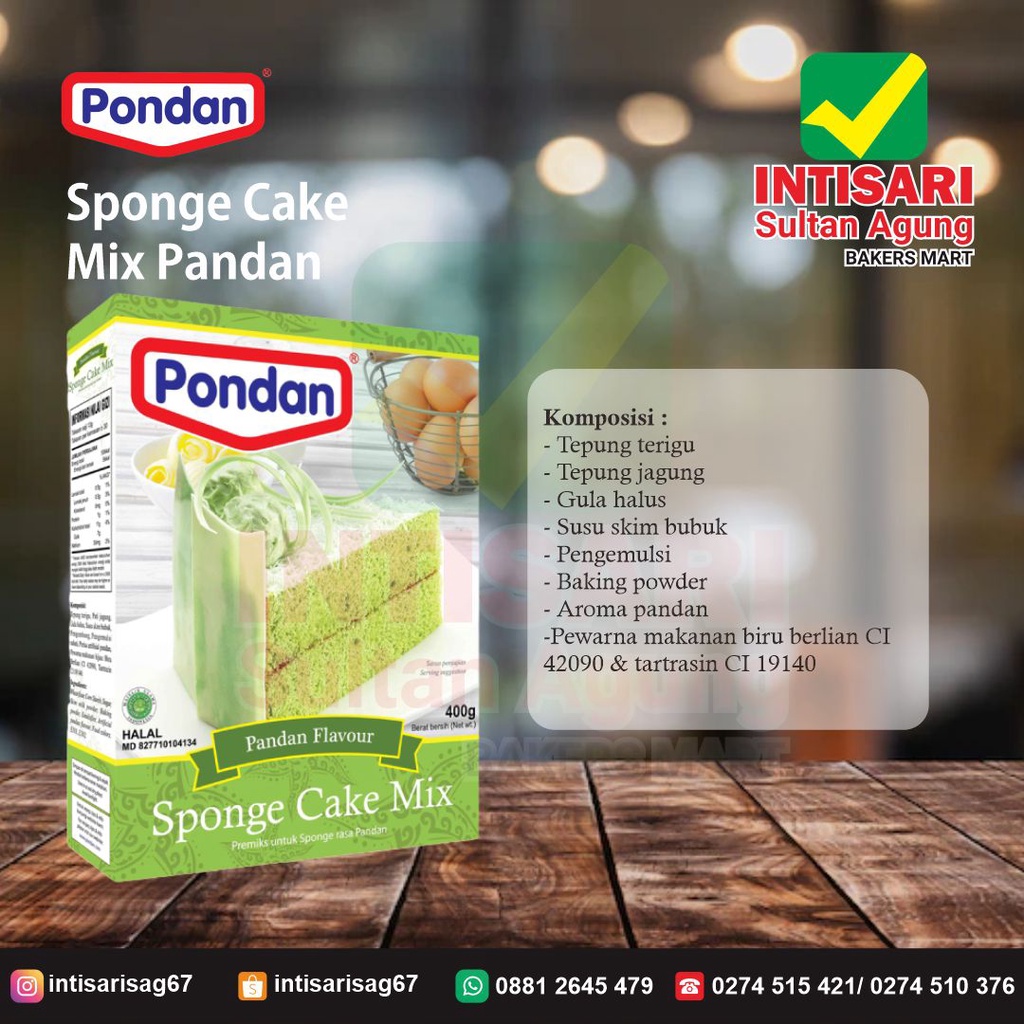 

PONDAN SPONGE PANDAN 400 GR