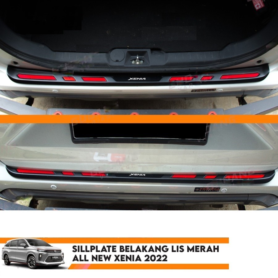 Sillplate Belakang All New Xenia 2022 Lis Merah