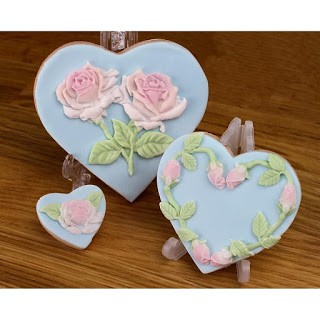 Cetakan Silikon Puding Coklat Bunga Mawar tangkai isi 2