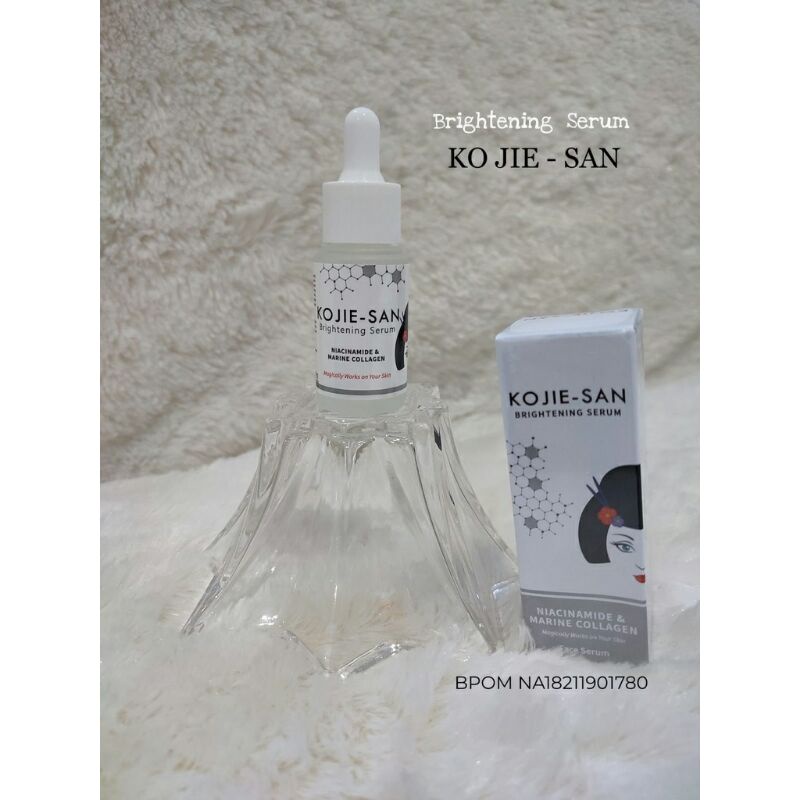 Kojie-San Brightening Serum &amp; Whitening Serum 25ml Original BPOM