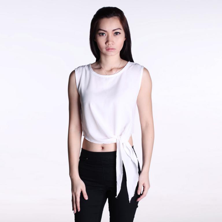 JANE COLLECTION || Binding Crop Shirt