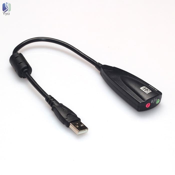 Audio Sound Card Adaptor USB to Virtual 7.1 Channel Mic Earphone 5HV2