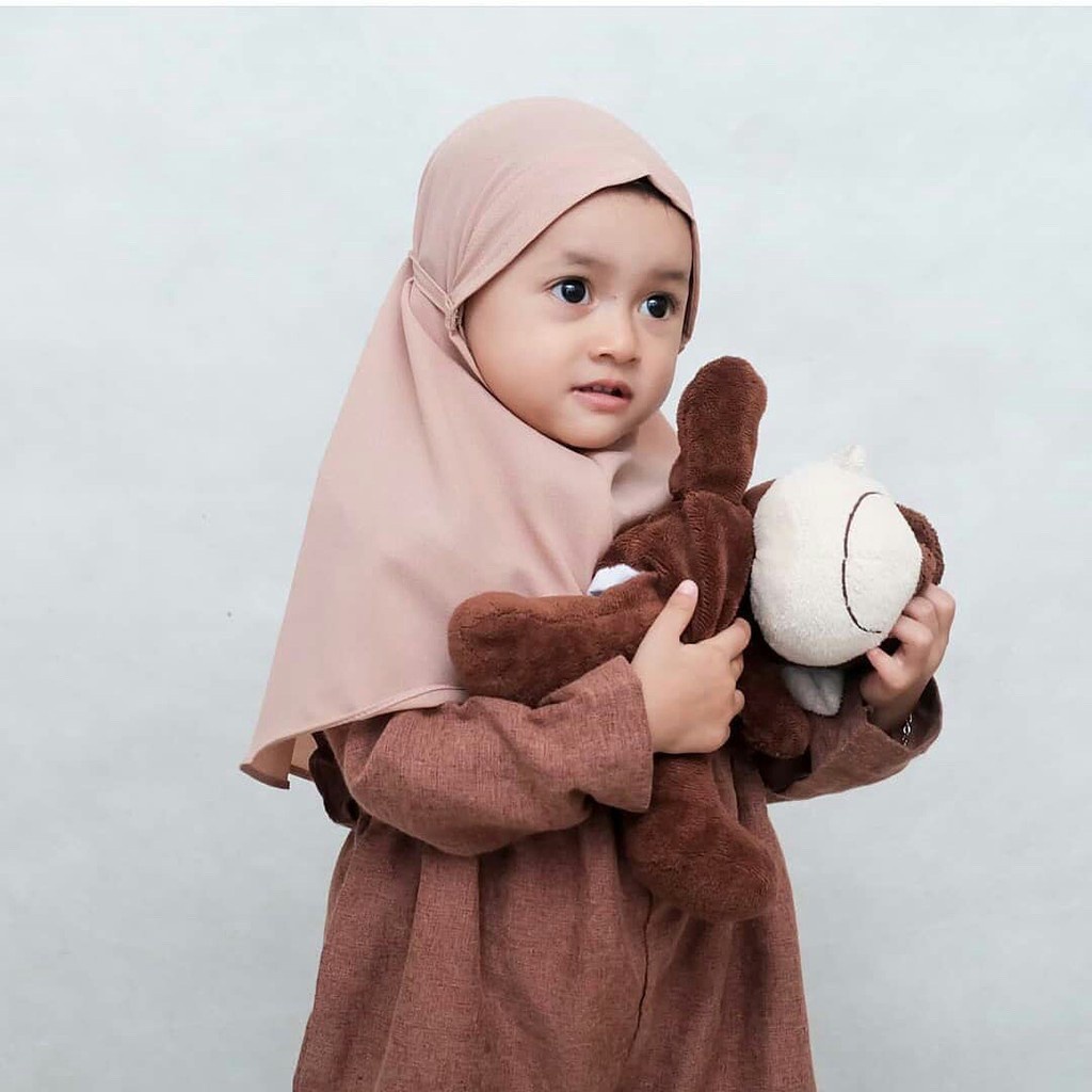 Hijab Anak Jilbab Bergo Maryam Instan Anak 2-7 Tahun Cod