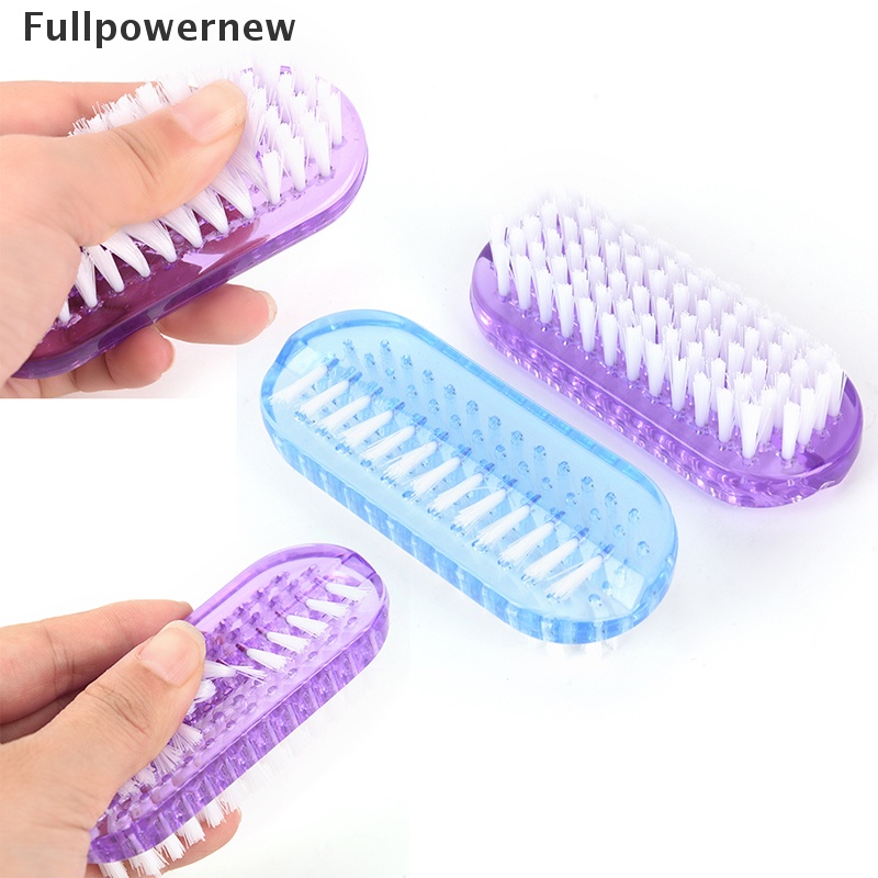 [FULL] Plastic Nail Cleaning Scrubbing Brush Double Sided Hand Nail Brush Cleaner