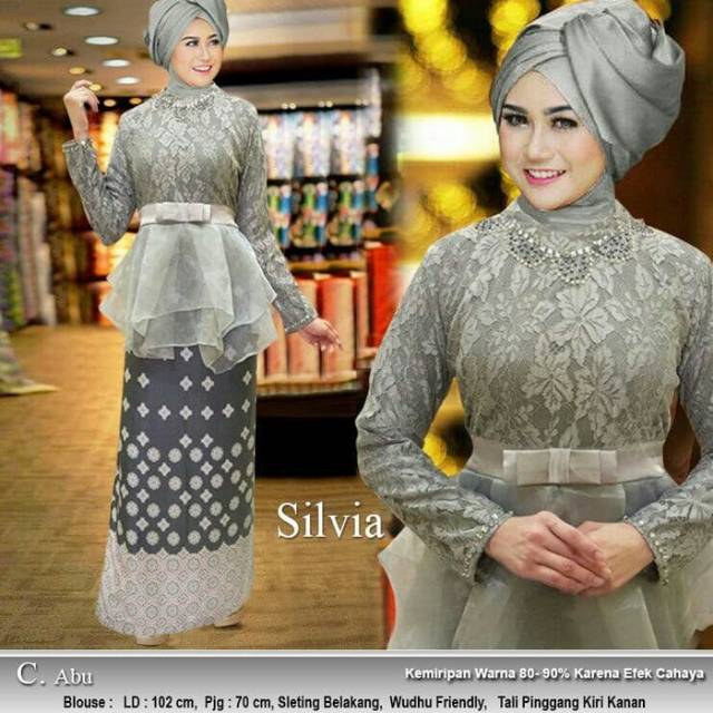 KEBAYA SILVIA / BAJU KEBAYA / KEBAYA CANTIK / SETELA KEBAYA