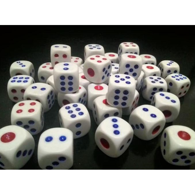 PALING MURAH  Dadu Plastik 20 x 20 mm / Propesional Dice
