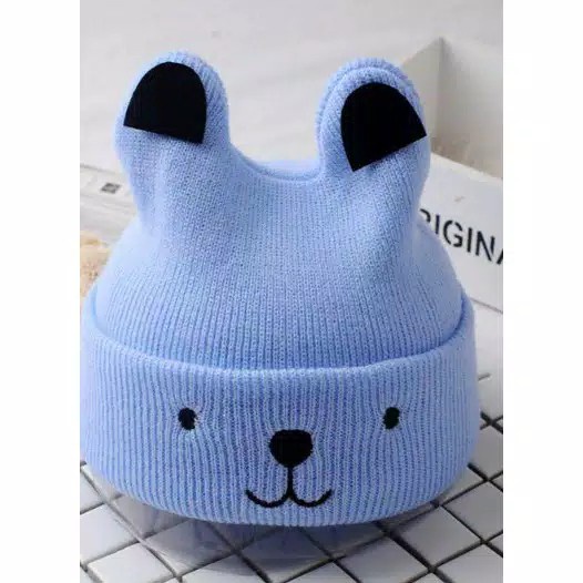 Topi Doggy Rajut - Topi Kupluk Unisex - Topi Bayi - Topi Kupluk Rajut  Bayi Telinga Doggy