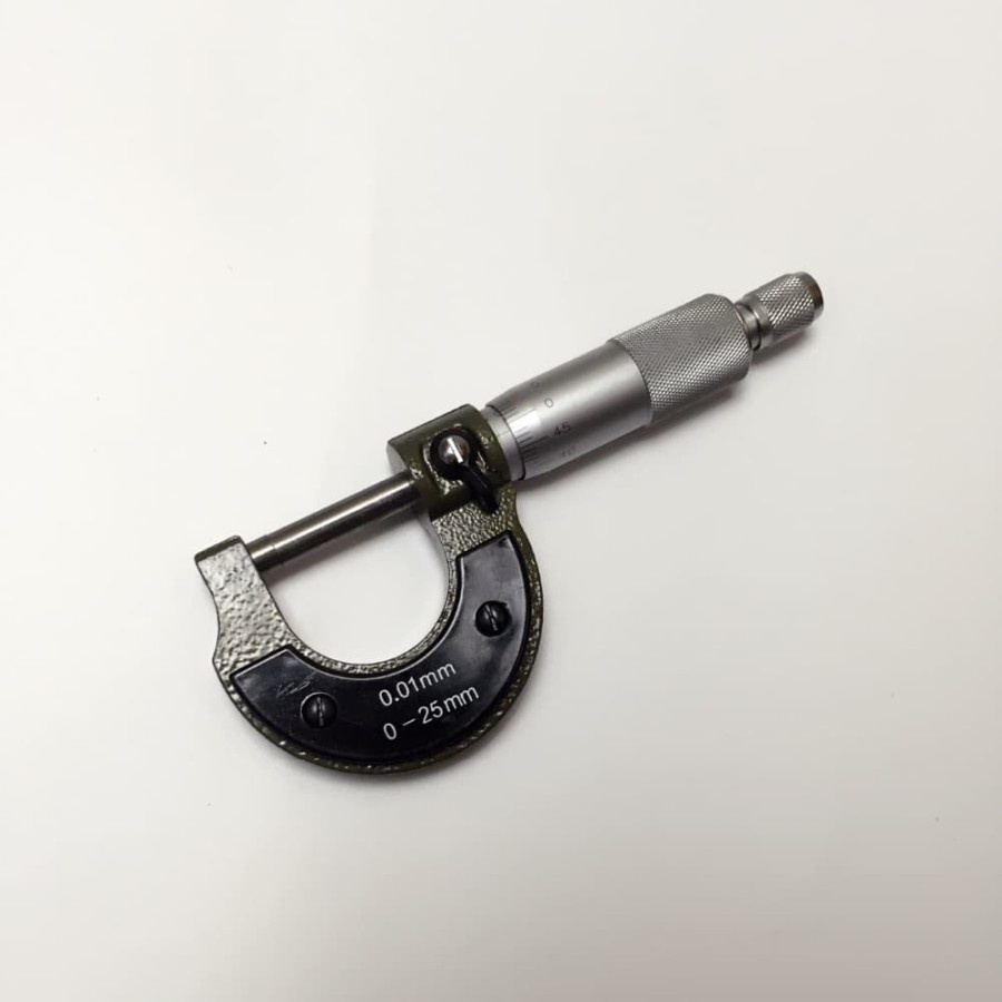 Micrometer 0-25mm 0.001mm - Silver Black