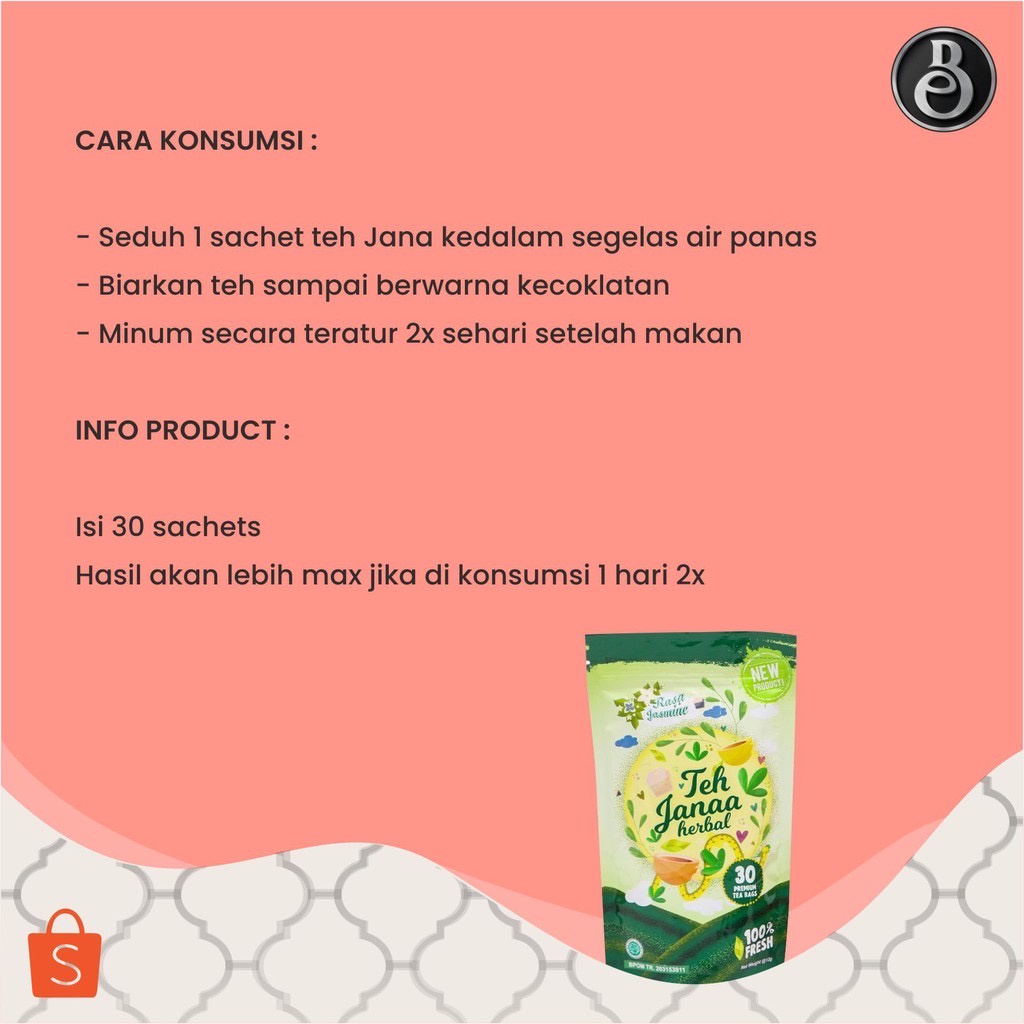 TERLARIS Teh Janaa Teh Janna Teh Janah Janaah Tea TEH Janaa Janna Jana Jannah TEH JannaHerbal Teh Herbal Pelangsing Alami Aman BPOM Asli ORIGINAL Obat Penurun Berat Badan Tea Herbal Detox