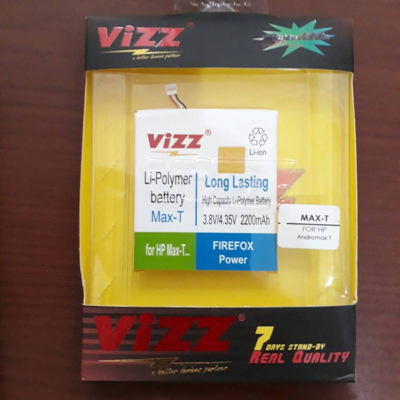 Vizz Double Power Battery Batre Baterai Vizz Smartfren Andromax T Max-T