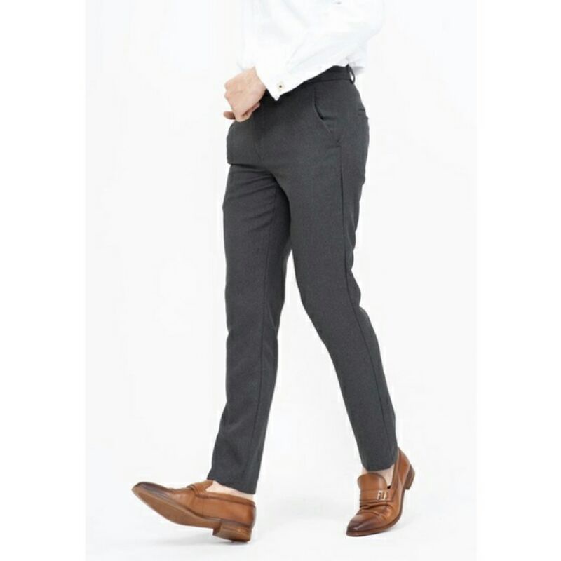 Celana Formal Pria Celana kantor slimfit Celana Bahan Woll (Tebal)