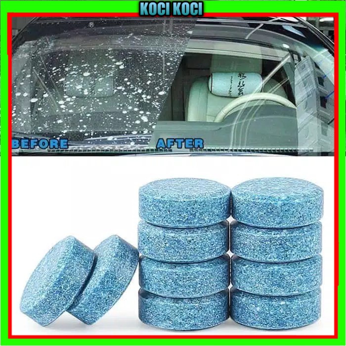 Sabun Tablet Pembersih Kaca Mobil Glass Cleaner / sabun wiper Toilet Closet Blue Biru Obat Anti Jamur Soap