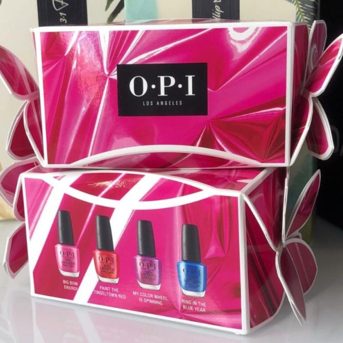 Opi Nail Polish Mini 4 pack Holiday 2020 Ori Import USA - Shine Bright ---Termurah---