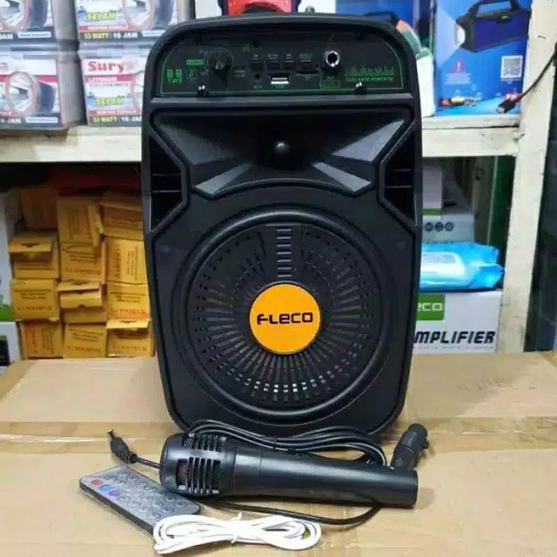 Speaker Bluetooth Fleco F-6615 Free Mic // Speaker Karaoke Free Mic