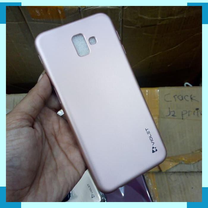 Case Samsung J6 Plus Samsung J6+ Soft Case Silikon Violet Rosegold