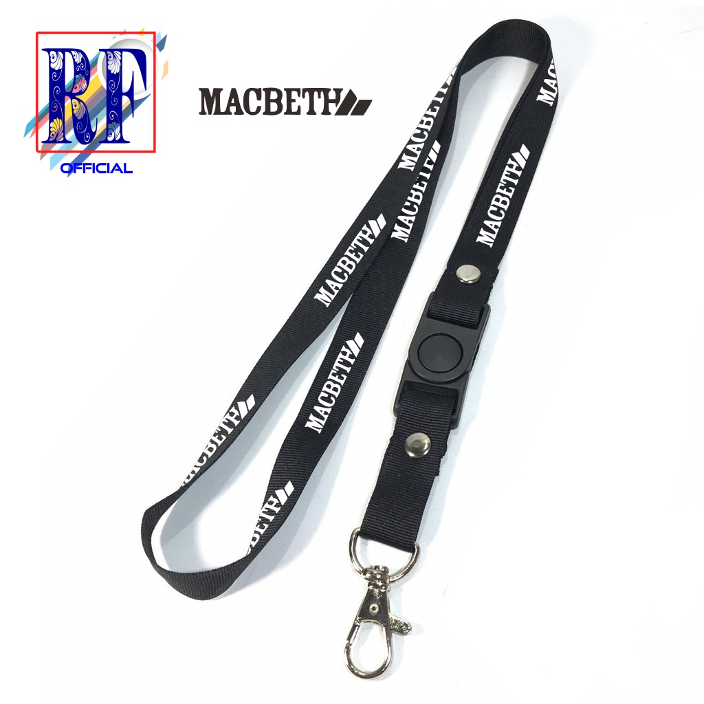 

Tali Lanyard MACBETH PREMIUM distro GANTUNGAN KUNCI/GANTUNGAN ID CARD/GANTUNGAN Best seller COD
