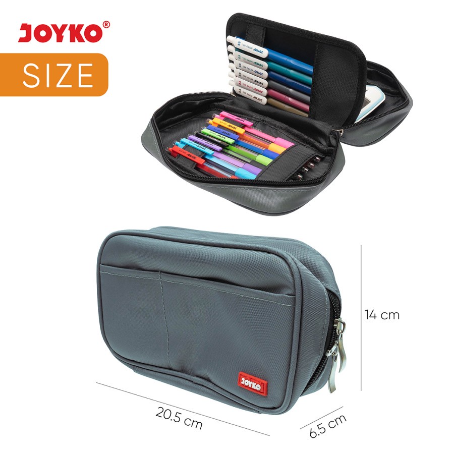 Pencil Case Kotak Tempat Pensil Kain Joyko PC-5008