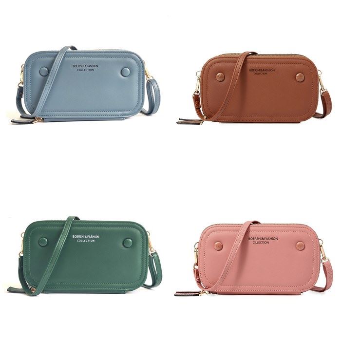 BJ262172 - BLACK/BLUE/BROWN/GRAY/GREEN/PINK/RED - TAS DOMPET HP WANITA FASHION IMPORT MODIS ELEGAN TERMURAH TERLARIS TERBARU BAGSTORE JAKARTA TAS BATAM JT62172