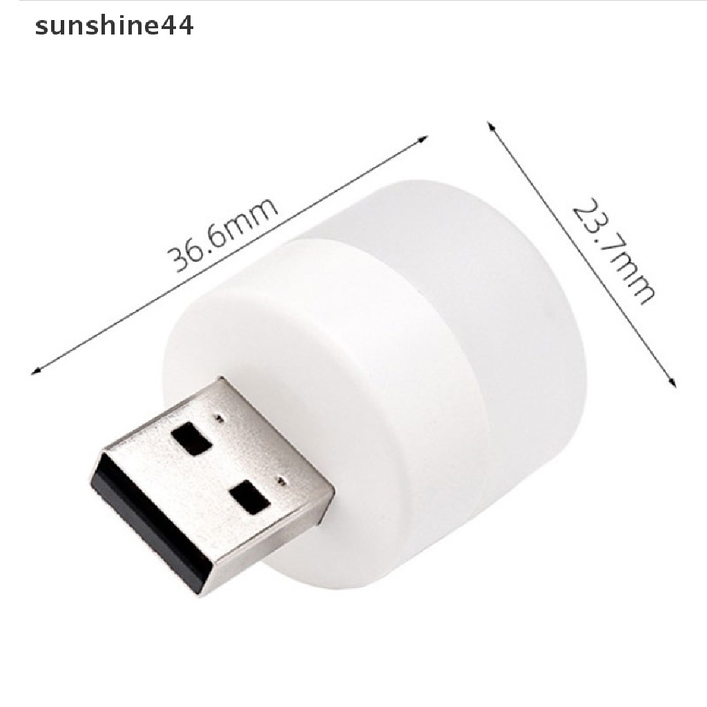 Sunshine Lampu Tidur LED Bentuk Buku Bulat Kecil Tenaga USB Power Charging