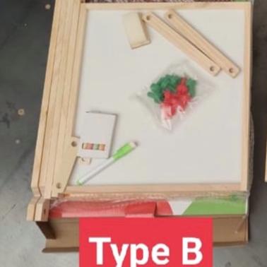 

Multifunction Wooden Board Papan Tulis Anak - Multifunction Black & Wh - Type B