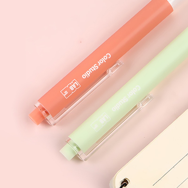 6pcs Pulpen Gel Tinta Hitam 0.5mm Dengan Ujung Peluru Retractable Untuk Pelajar